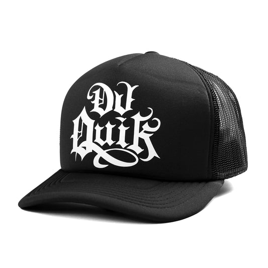 DJ Quik "Classic Logo" Trucker Hat Black