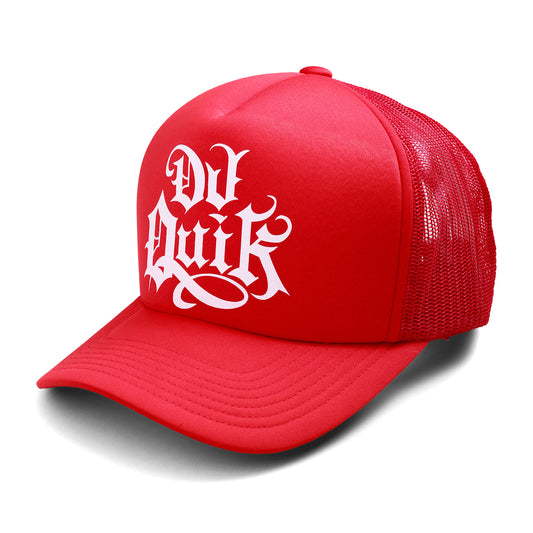 DJ Quik "Classic Logo" Trucker Hat Red