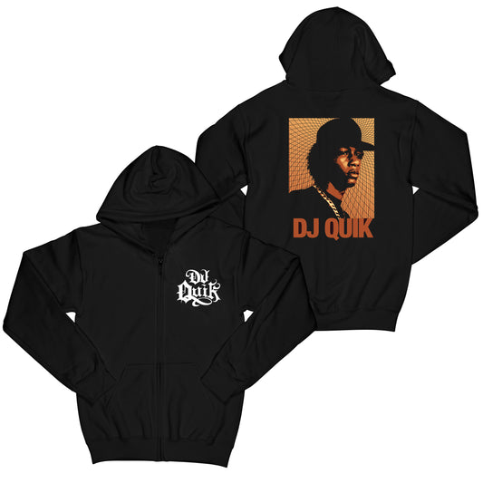 DJ Quik "Portrait" Zip Up Hoodie Black